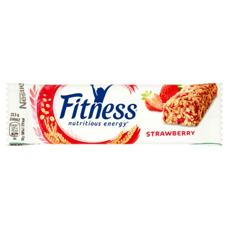 Nestlé Fitness Strawberry Batonik zbożowy 23,5 g