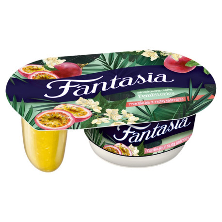 Danone Fantasia Premium Jogurt kremowy marakuja-jaśmin 122 g