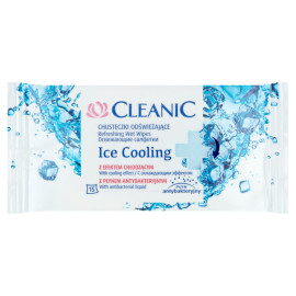 Cleanic Ice Cooling Chusteczki odświeżające 15 sztuk