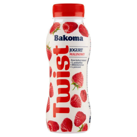 Bakoma Twist Jogurt malinowy 250 g