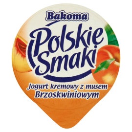 Bakoma Polskie Smaki Jogurt kremowy z musem brzoskwiniowym 120 g