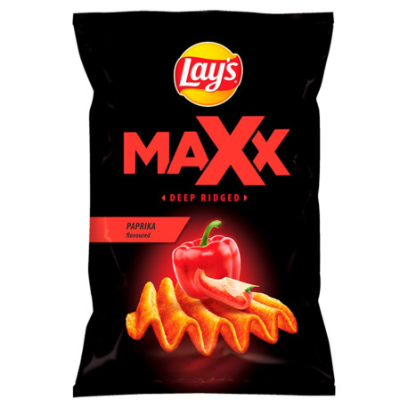Lay\'s Maxx Chipsy ziemniaczane o smaku papryki 130 g