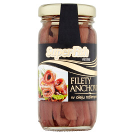 SuperFish Prestige Filety anchovies w oleju roślinnym 95 g