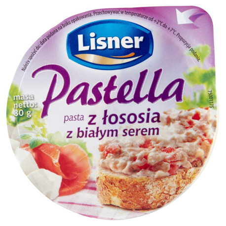 Lisner Pastella Pasta z łososia z białym serem 80 g
