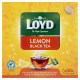 Loyd Lemon Black Tea Herbata czarna aromatyzowana o smaku cytrynowym 85 g (50 x 1,7 g)