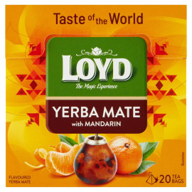 Loyd Yerba Mate aromatyzowana o smaku mandarynki 34 (20 x 1,7 g)