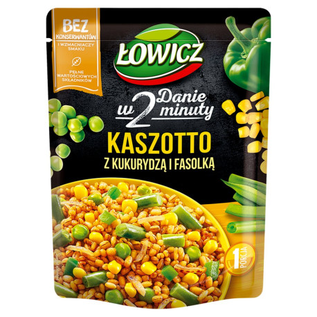 Łowicz Kaszotto kasza pęczak z kukurydzą i fasolką 250 g