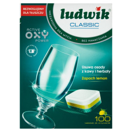Ludwik Classic Lemon Tabletki do zmywarek 1,8 kg (100 sztuk)