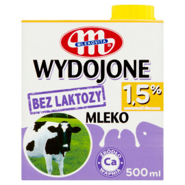 Mlekovita Wydojone Mleko bez laktozy 1,5% 500 ml