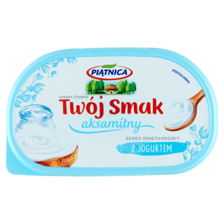 Piątnica Twój Smak Serek śmietankowy aksamitny z jogurtem 135 g