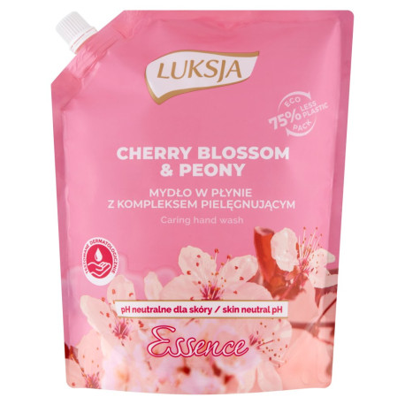Luksja Essence Cherry Blossom & Peony Mydło w płynie opakowanie uzupełniające 900 ml