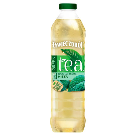 Żywiec Zdrój Green Tea Napój niegazowany zielona herbata mięta 1,5 l
