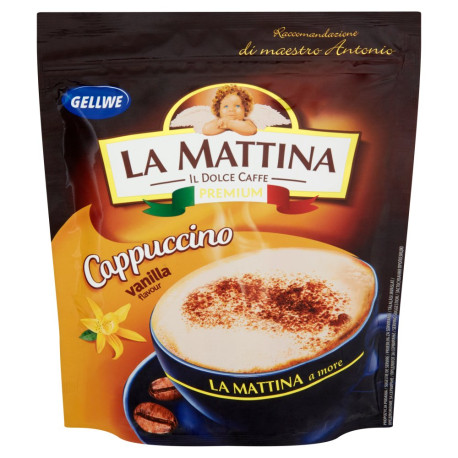 Gellwe La Mattina Napój kawowy Cappuccino o smaku waniliowym 100 g