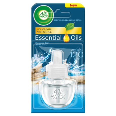 Air Wick Essential Oils Wkład do elektrycznego odświeżacza rajska plaża 19 ml