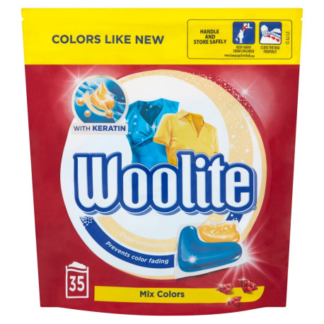 Woolite Mix Colors Kapsułki do prania 770 g (35 x 22 g)