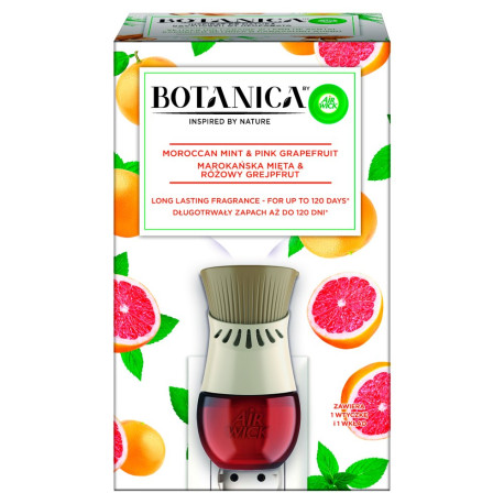 Botanica by Air Wick Elektryczny odświeżacz powietrza marokańska mięta & różowy grejpfrut 19 ml