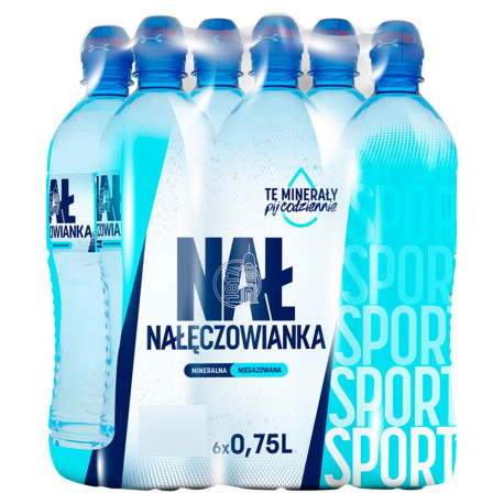 Nałęczowianka Sport Naturalna woda mineralna niegazowana 6 x 0,75 l
