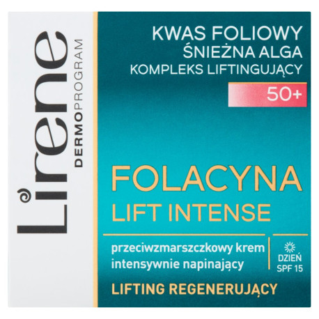 Lirene Folacyna Lift Intense 50+ Przeciwzmarszczkowy krem intensywnie napinający na dzień 50 ml