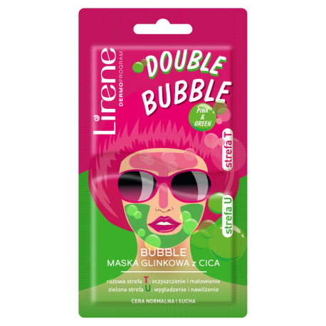 Lirene Bubble Maska glinkowa z cica 5 g + 5 g
