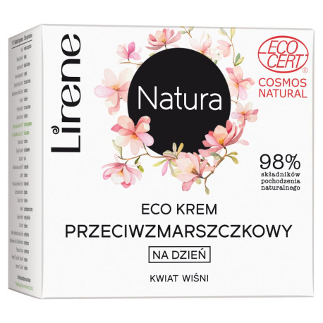 Lirene Natura Eco krem przeciwzmarszczkowy na dzień kwiat wiśni 50 ml