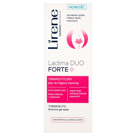 Lirene Lactima Duo Forte + Terapeutyczny płyn do higieny intymnej 300 ml