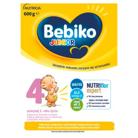 Bebiko Junior 4 Odżywcza formuła na bazie mleka dla dzieci powyżej 2. roku życia 600 g