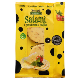 Serenada Ser żółty Salami z pomidorami i bazylią 135 g