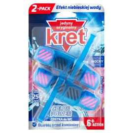 Kret Color Power Water Lily Kostka do WC 2 x 40 g