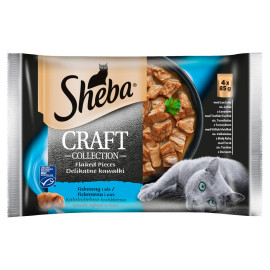 Sheba Craft Collection Karma pełnoporcjowa smaki rybne w sosie 340 g (4 x 85 g)