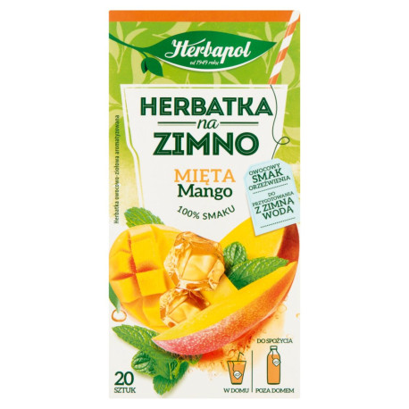 Herbapol Herbatka na zimno mięta mango 36 g (20 x 1,8 g)