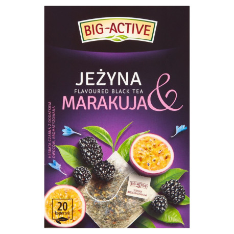 Big-Active Herbata czarna jeżyna & marakuja 40 g (20 x 2 g)