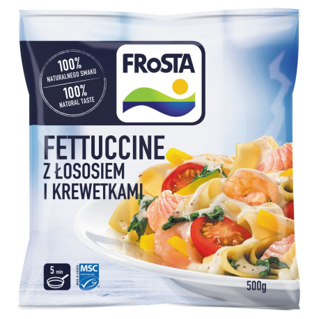 FRoSTA Fettuccine z łososiem i krewetkami 500 g