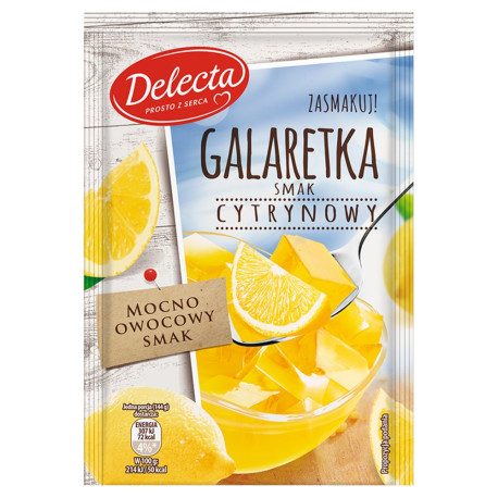 Delecta Galaretka smak cytrynowy 75 g