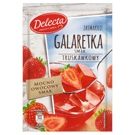 Delecta Galaretka smak truskawkowy 75 g