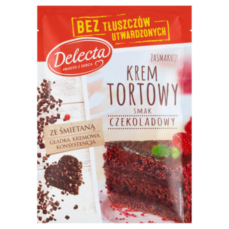 Delecta Krem tortowy smak czekoladowy 122 g