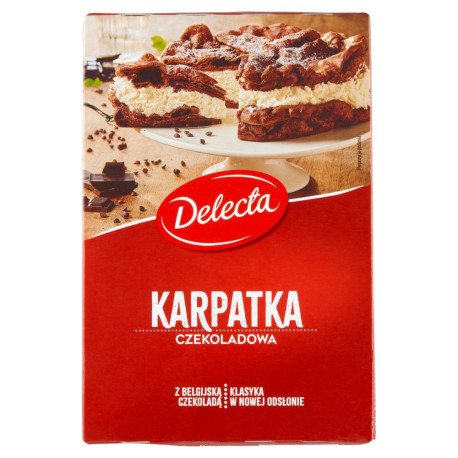 Delecta Karpatka czekoladowa mieszanka do wypieku ciasta 218 g