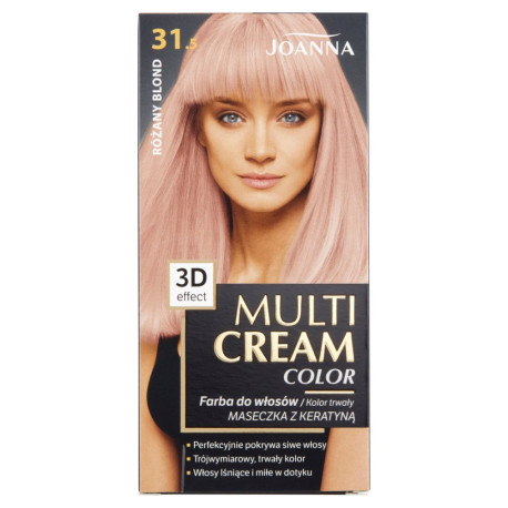 Joanna Multi Cream Color Farba do włosów różany blond 31.5