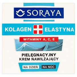 Soraya Kolagen + Elastyna Pielęgnacyjny krem nawilżający na dzień i na noc 50 ml