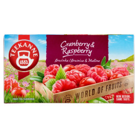 Teekanne World of Fruits Cranberry & Raspberry Aromatyzowana mieszanka herbatek 45 g (20 x 2,25 g)
