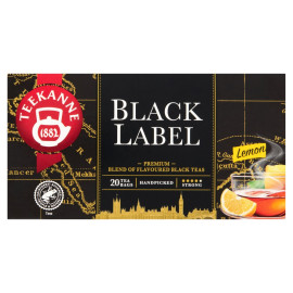 Teekanne Black Label Lemon Mieszanka herbat czarnych 33 g (20 x 1,65 g)