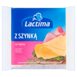 Lactima Ser topiony w plasterkach z szynką 130 g (8 x 16,25 g)
