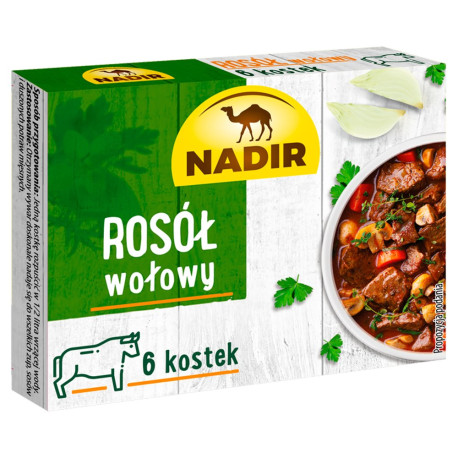 Nadir Rosół wołowy 60 g (6 x 10 g)