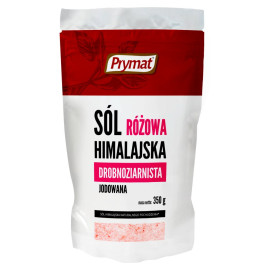 Prymat Sól himalajska różowa jodowana drobnoziarnista 350 g