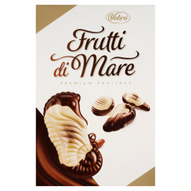 Vobro Frutti di Mare Praliny nadziewane kremem karmelowym orzechowym mlecznym i kakaowym 185 g