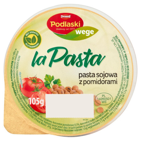 Drosed Podlaski wege la Pasta Pasta sojowa z pomidorami 105 g