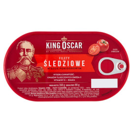 King Oscar Filety śledziowe w sosie pomidorowym 160 g