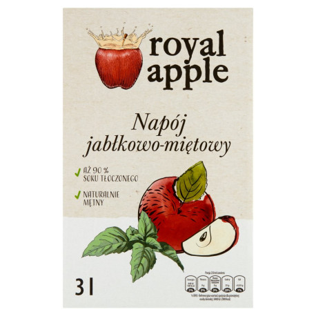 Royal apple Napój jabłkowo-miętowy 3 l