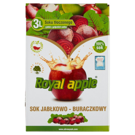 Royal apple Sok jabłkowo-buraczkowy 3 l