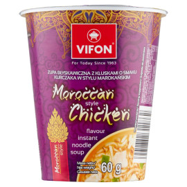 Vifon Zupa z kluskami o smaku kurczaka w stylu marokańskim 60 g