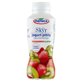 Piątnica Skyr jogurt pitny typu islandzkiego truskawka & kiwi 330 ml